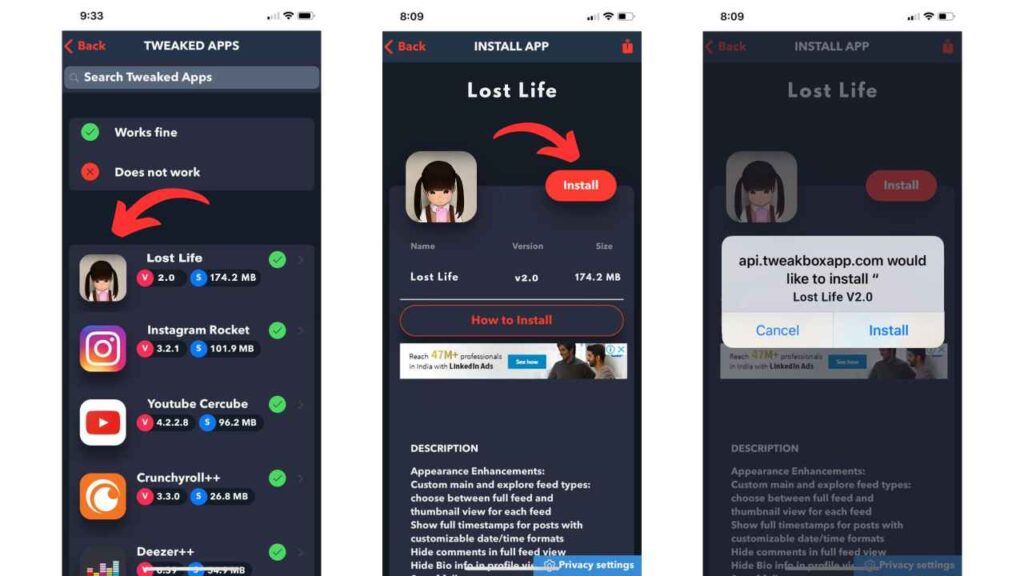 lost life ios download