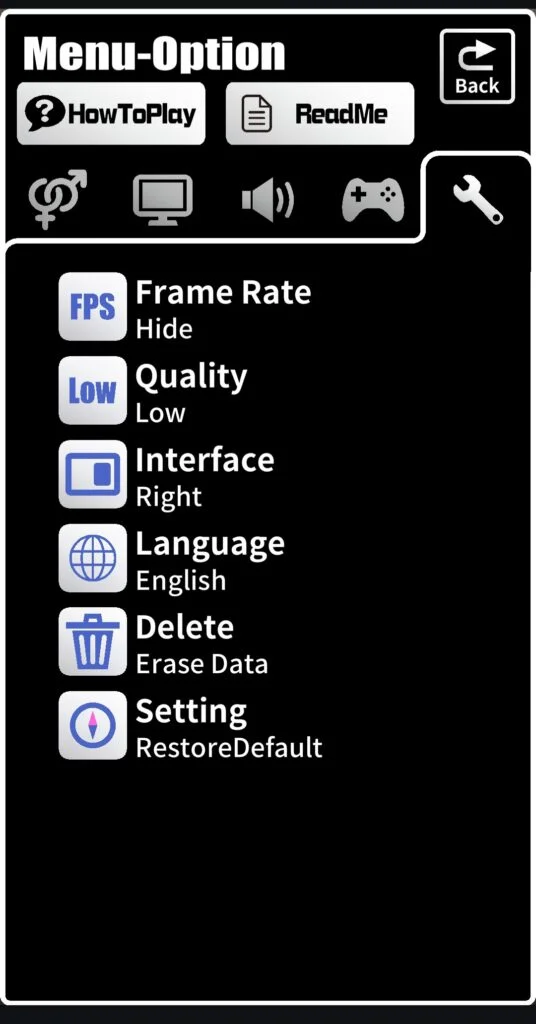 Lost life Apk 6 menu option lost life